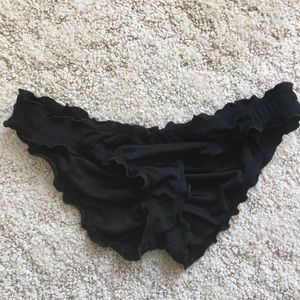 ‼️SOLD‼️ VS Black Ruched Cheeky Bikini Bottoms